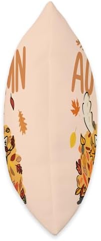 Hello Autumn Maple Leaf Fall Vibes Cute Cat Thanksgiving Throw Pillow - Image 2