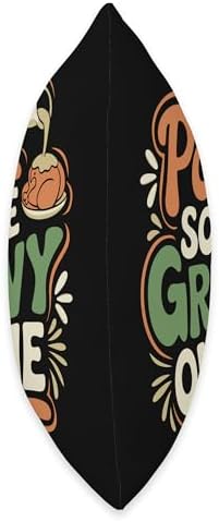 Pour Some Gravy On Me, Funny Turkey Thanksgiving, Thankful Throw Pillow - Image 2