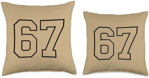 Thanksgiving 67 Six Seven Meme Thankful for Six Seven Turkey Throw Pillow - Image 3