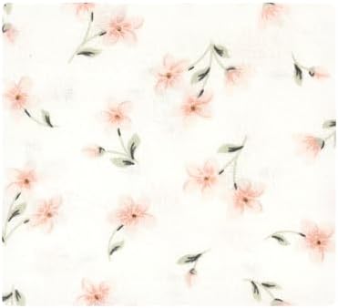 Hudson Baby Unisex Baby Cotton Poly Flannel Receiving Blankets, Pink Dainty Floral, One Size - Image 2