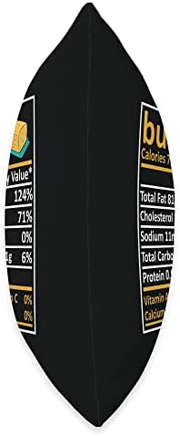 Butter Nutrition Food Facts Funny Thanksgiving Costume Throw Pillow - Image 2