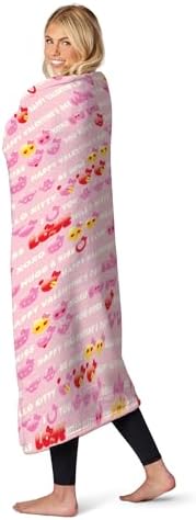 Northwest Hello Kitty Silk Touch Throw Blanket, 50" x 60", XOXO Kitty