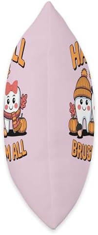 Happy Fall Brush Them All Funny Dental Thanksgiving Throw Pillow - Image 2