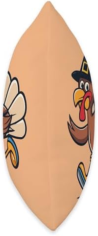 Funny Thanksgiving turkey Playing soccer Ball tees Thanksgiving Turkey Will Soccer Ball Funny Men Boys Kids Throw Pillow, 16x16, Multicolor - Image 2