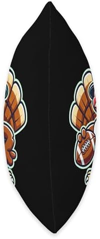 Football Turkey Funny Thanksgiving Animal Bird Sports Player Throw Pillow - Image 2