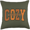 Cozy Season Happy Thanksgiving Autumn Vibes Fall Throw Pillow by Unknown