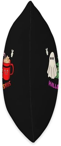 Halloween Thanksgiving Christmas HalloThanksMas Throw Pillow - Image 2