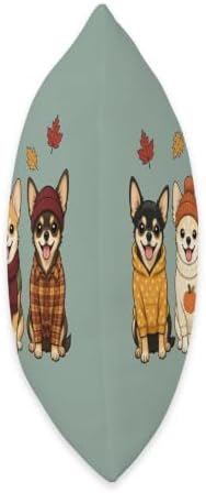 Chihuahua Fall Autumn Season Pumpkin Dog Throw Pillow - Image 2