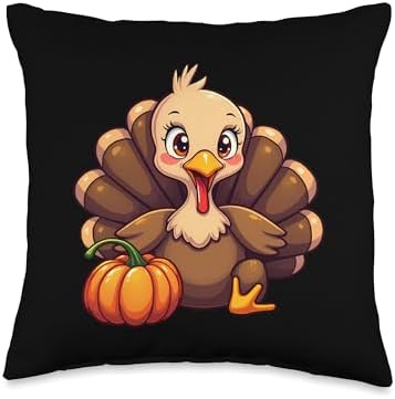 Baby Turkey Thanksgiving Turkey Thanksgiving Turkey Baby Throw Pillow by Unknown