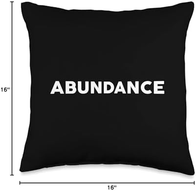 Shirt That Says ABUNDANCE T-Shirt Simple Thanksgiving Throw Pillow - Image 4
