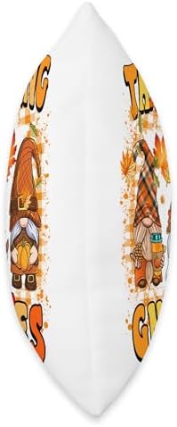 Family Happy Hallothanksmas Thanksgiving Christmas Thanksgiving with My Lunch Lady Gnomies Gnomes Xmas Plaid Throw Pillow, 18x18, Multicolor - Image 2