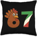 Gobblegool 6 7 Italian Family Design Thanksgiving Throw Pillow by Unknown