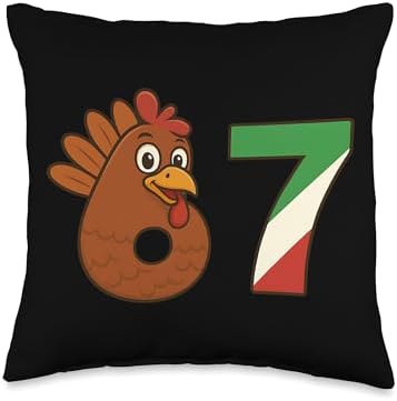 Gobblegool 6 7 Italian Family Design Thanksgiving Throw Pillow by Unknown