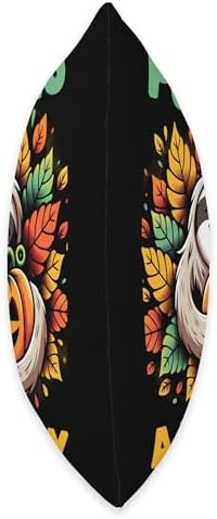 Autumn Sloths and Pumpkins Autumn Thanksgiving Halloween Throw Pillow - Image 2