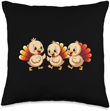 Baby Turkey Thanksgiving Turkey Thanksgiving Turkey Baby Throw Pillow by Unknown