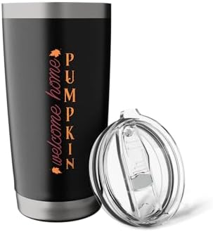 Welcome Home Pumpkin Fall Vibes Autumn Thanksgiving Stainless Steel Insulated Tumbler - Image 5