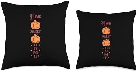 Home Sweet Home Pumpkin Fall Vibes Autumn Thanksgiving Throw Pillow - Image 3