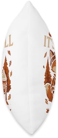 Bruh Its Fall Fox Pumpkin Spice Thanksgiving Autumn Leaves Throw Pillow - Image 2