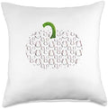 Baseball Equipment Player Halloween Thanksgiving Pumpkin Throw Pillow by Unknown