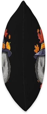 Thanksgiving Penguin Pilgrim Costume Fall Autumn Throw Pillow - Image 2