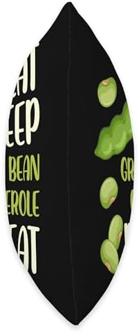 Eat Sleep Green Bean Casserole Repeat Thanksgiving Dish Throw Pillow - Image 2