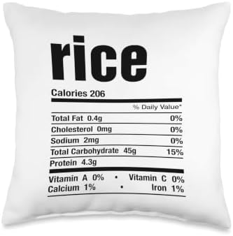 Rice Funny Thanksgiving Christmas Family Matching Throw Pillow by Unknown