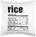 Rice Funny Thanksgiving Christmas Family Matching Throw Pillow by Unknown
