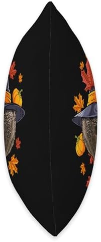 Thanksgiving Grizzly Bear Pilgrim Costume Fall Autumn Throw Pillow - Image 2
