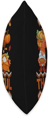 Thankful Thanksgiving Cute Gnome Pumpkin Pie Turkey Sweater Throw Pillow - Image 2