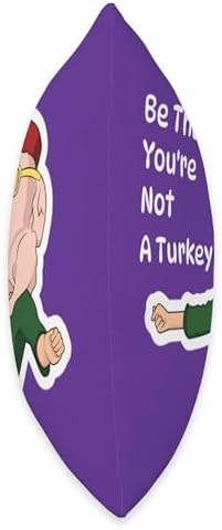 Be Thankful You’re Not a Turkey Funny Thanksgiving Throw Pillow - Image 2