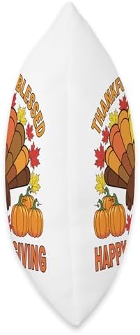 Thanksgiving Turkey Blessed Thankful Grateful Design Throw Pillow - Image 2