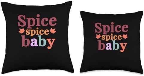 Spice Spice Baby Fall Vibes Autumn Thanksgiving Throw Pillow - Image 3
