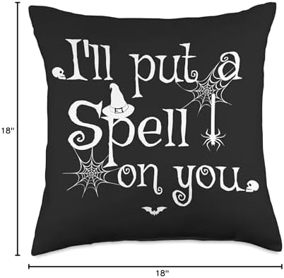 Witchcraft I'll Put A Spell On You Funny Witches Halloween Throw Pillow