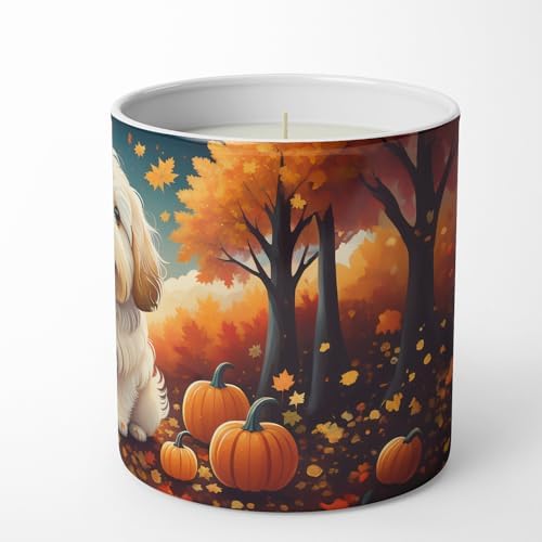 Caroline's Treasures DAC1041CDL Coton De Tulear Fall Decorative Soy Candle Nature Soy Wax Essential Oil Home Decor Ideal for Bedroom Kitchen Bath Office Gift, 10 oz - Image 5
