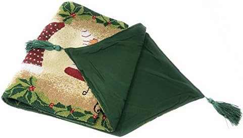 Tache Home Fashion VEG11712-1TR-1372 Sunflower Field Scarecrow Thanksgiving Autumn Harvest Country Farmhouse Vintage Decorative Woven Tapestry Table Runners, 13x104 - Image 2