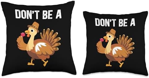 Happy Thanksgiving Turkey Day Funny Saying Tee Happy Thanksgiving Turkey Day Funny Saying Men Women Kids Throw Pillow, 18x18, Multicolor - Image 3