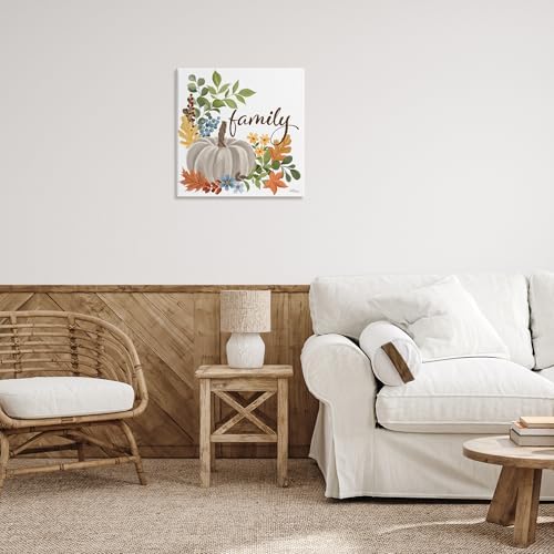 Stupell Industries Autumnal Family Pumpkin, 24 x 24 Inch Canvas Wall Art - Image 3