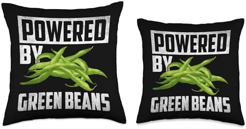 Green Bean Casserole Thanksgiving Dinner String Beans Throw Pillow - Image 3