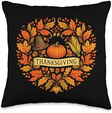 Thanksgiving Throw Pillow by Unknown