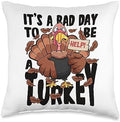 Funny Turkey Help Thanksgiving Design Thanksgiving It's a Bad Day to be a Turkey Funny Boys Men Throw Pillow, 16x16, Multicolor by Unknown