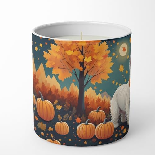 Caroline's Treasures DAC1080CDL Westie Fall Decorative Soy Candle Nature Soy Wax Essential Oil Home Decor Ideal for Bedroom Kitchen Bath Office Gift, 10 oz - Image 3