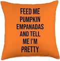 Pumpkin Empanadas Funny Thanksgiving 2022 Throw Pillow by Unknown