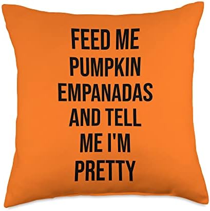 Pumpkin Empanadas Funny Thanksgiving 2022 Throw Pillow by Unknown
