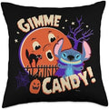 Disney Stitch Gimme Candy Spooky Halloween Throw Pillow