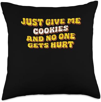 Just Give Me the Cookies Biscuit Thanksgiving Wafer Throw Pillow by Unknown