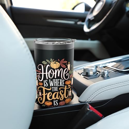 Home Where The Feast Is Thanksgiving Stainless Steel Insulated Tumbler - Image 6