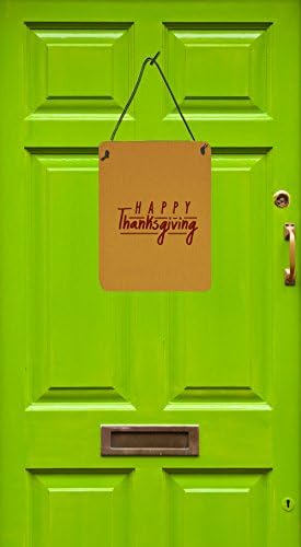 Caroline's Treasures BB5468DS1216 Happy Thanksgiving Wall or Door Hanging Prints Aluminum Metal Sign Kitchen Wall Bar Bathroom Plaque Home Decor Front Door Plaque, 12x16, Multicolor - Image 2