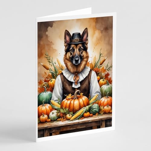 Caroline's Treasures German Shepherd Dogs Blank 5x7 Note Cards Set of 8 by CarolinesTreasures