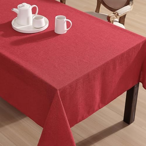 Laura Ashley Harper Tablecloth, 60" x 120", Red - Image 4