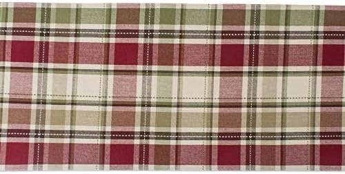 DII Fall & Thanksgiving Dining Table Décor Reusable Cotton Fabric, Table Runner, 13x72, Rustic Homespun Plaid - Image 3